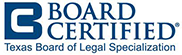 Board Certified by the Texas Board of Legal Specialization in Consumer Bankruptcy